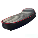 Sella Nera Sport Con Bordino Rosso Vespa Pk 50 S XL